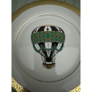 2 Royal Gallery‎ Gold 8.3" Hot Air Balloon Plates Macy's